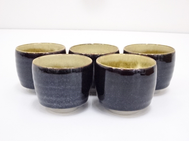 道具 ] - 道具 京焼 木村盛伸造 天目釉湯呑5客 | ネットショップ圭